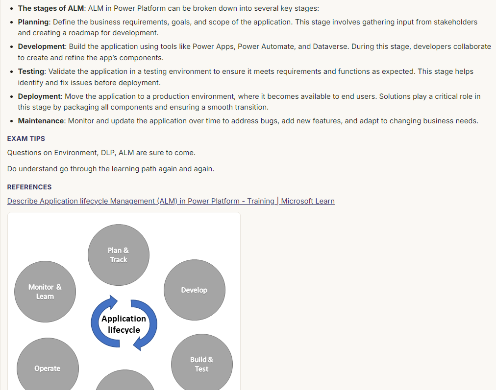 A detailed explanation with a lifecycle diagram